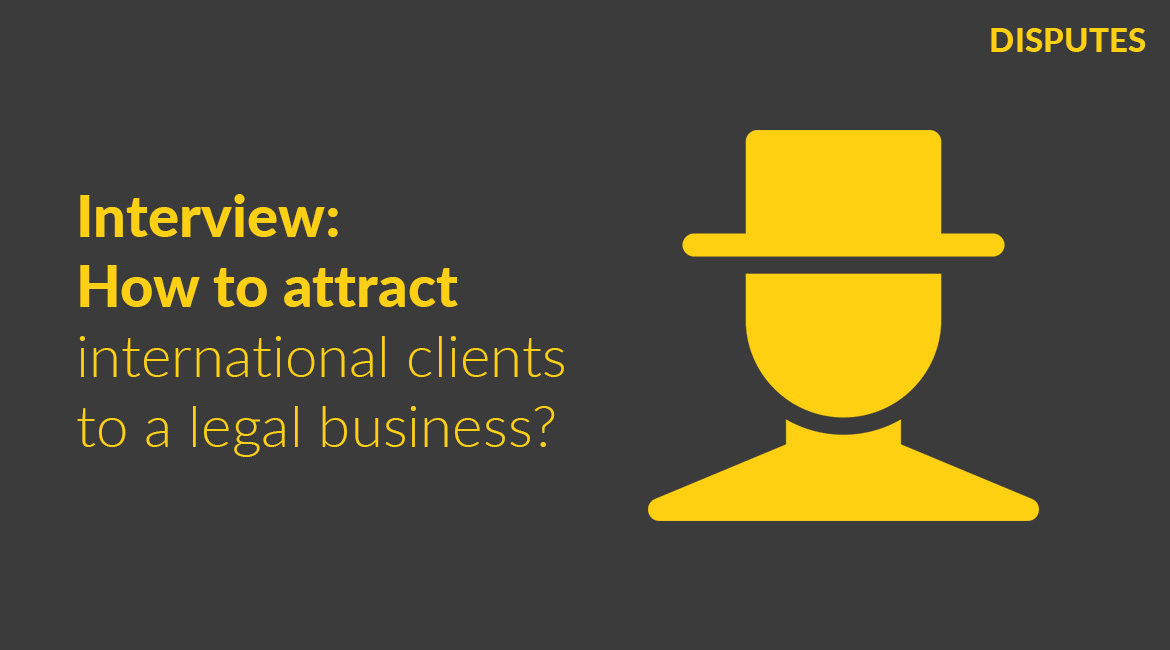 Interview with Dmytro Chuguienko by MAVR founder Vladyslava Rykova about attracting foreign clients to the legal business