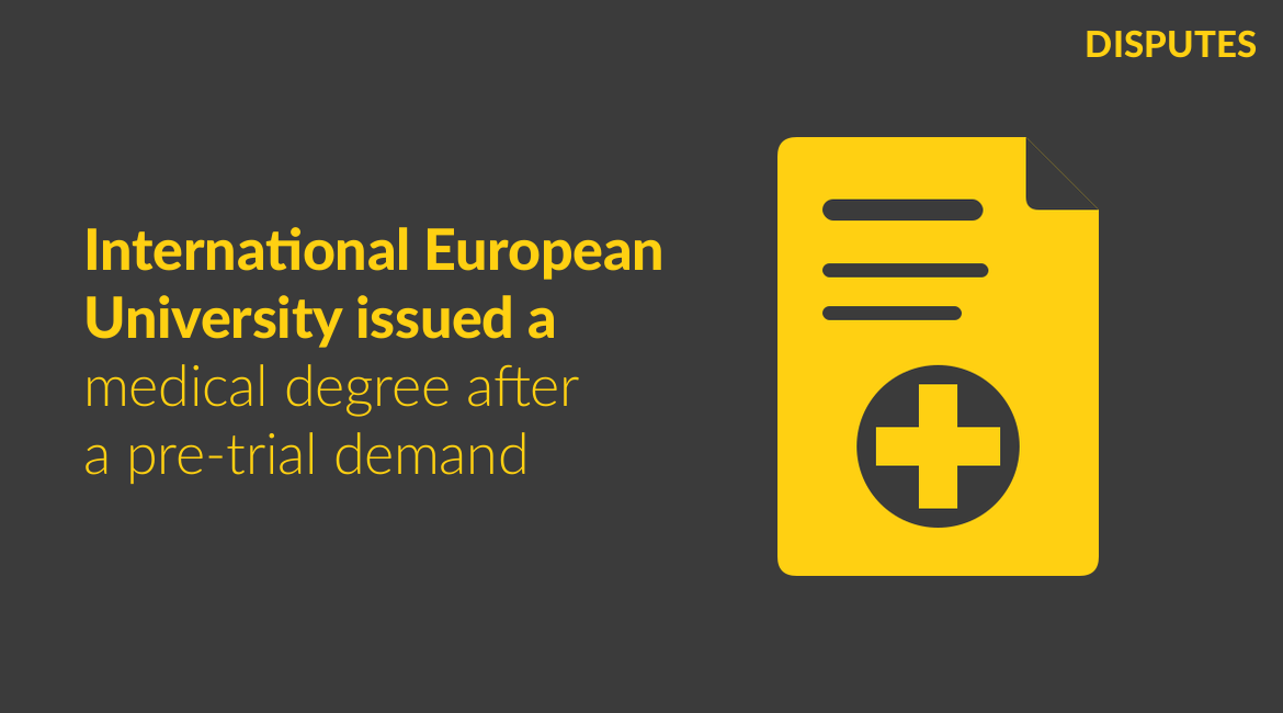 International European University Issued an Apostilled Medical Degree to a UK Graduate After a Pre-Trial Demand